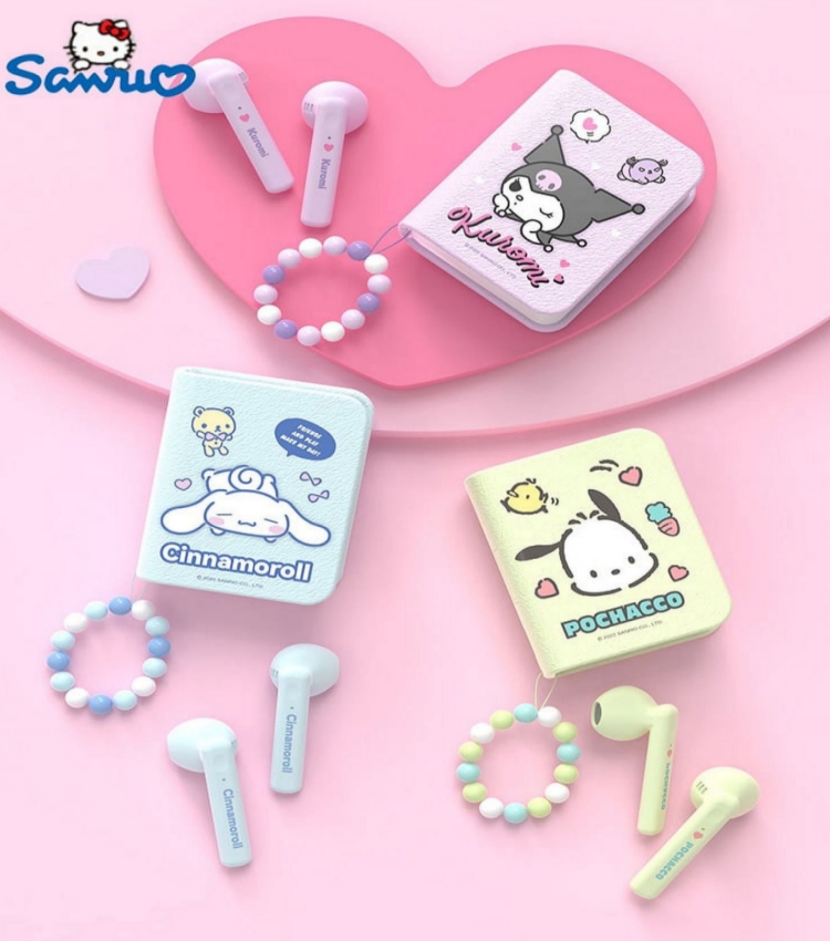 EJ29 | سماعات رأس Kawaii صغيرة مع حبل مطرز، مناسبة لتقديم الهدايا
