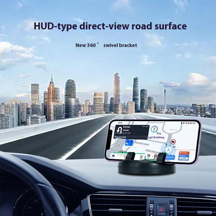 QPL47 | حامل الهاتف على لوحة القيادة للسيارة يدور 360 درجة