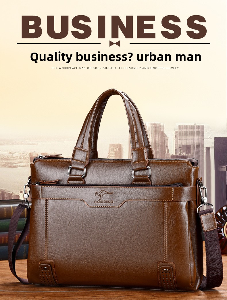 MB137 | حقيبة كمبيوتر محمول/حقيبة كتف للرجال بسعة كبيرة